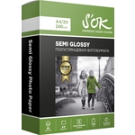 Фотобумага S'OK Premium полуглянцевая, А4, 240г/м2, 20 листов (SA4240020SG)
