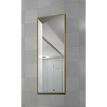 Зеркало в раме Мебелик Сельетта-6 матовое золото 110х40х9 (П0003121)