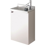 Тумба с раковиной Jacob Delafon Pop Laminar 40 белый блестящий (EB286-G1C, EB406-00)