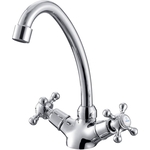 Смеситель для кухни Kaiser Carlson Style жесткая подводка, хром (11143)