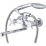 Смеситель для ванны Kaiser Cuatro с душем, хром (58022)