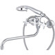 Смеситель для ванны Kaiser Crystal с душем, хром (28155)