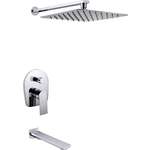 Душевая система Kaiser Linear с верхним душем, хром (59077)