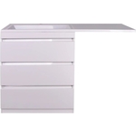 Тумба под раковину Style line Даллас Люкс 78 (140) три ящика, под стиральную машину, белая (СС-00002221)