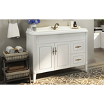 Тумба с раковиной Comforty Палермо 120 белый глянец (00004142367)