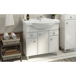 Тумба с раковиной Comforty Сочи 86 белый глянец (00004134639)