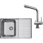 Кухонная мойка и смеситель Omoikiri Sagami 79-2 IN Nagano нержавеющая сталь (4993733, 4994011)