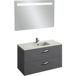 Мебель для ванной Jacob Delafon Ola 100 серый антрацит, с 2 ящиками
