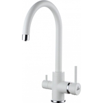 Смеситель для кухни Paulmark Essen под фильтр, белый матовый (Es213211-431)