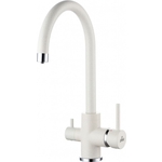 Смеситель для кухни Paulmark Essen под фильтр, белый (Es213211-331)