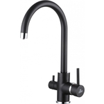 Смеситель для кухни Paulmark Essen под фильтр, черный металлик (Es213211-418)