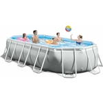 Каркасный бассейн Intex 26796 Prism Frame 503х274х122см "Oval" 13365л, фил.-насос 5678л/ч, лестн., тент, подстилка