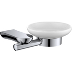 Мыльница Rush Luson керамическая, хром (LU16411)