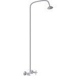 Смеситель для душа Славен Прораб со стационарной душевой сеткой, хром (СЛ-ДВ-О42)