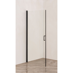 Дверь душевого уголка Orange E05 90x190 стекло прозрачное, профиль черный (E05-090TB)