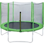Батут DFC Trampoline Fitness 16ft наружн.сетка, св.зеленый (488см)