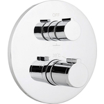 Термостат для ванны Kaiser Areva на три выхода, с механизмом, хром (08077)