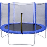 Батут DFC Trampoline Fitness 16ft наружн.сетка, синий (488см)(два короба)
