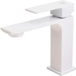 Смеситель для раковины Orange Lutz белый (M04-021W)