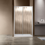 Душевая дверь Vincea Garda VDS-1G 125х190 рифленная Шиншилла, хром (VDS-1G125CH)