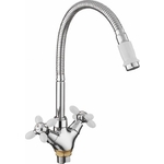 Смеситель для кухни Fashun белый/хром (A43127-8)