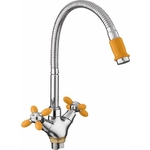 Смеситель для кухни Fashun желтый/хром (A43127-9)