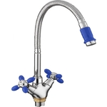 Смеситель для кухни Fashun синий/хром (A43127-11)
