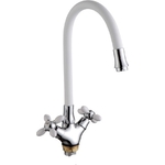 Смеситель для кухни Fashun белый/хром (A44127-8)