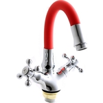 Смеситель для кухни Fashun красный/хром (A4419-B7268)