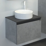 Тумба с раковиной и столешницей Comforty Эдинбург 60 бетон светлый (00-00002782)