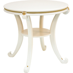 Стол журнальный Мебелик Глория М молочный дуб (П0003890)