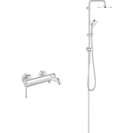 Смеситель для ванны Grohe Essence с душевым гарнитуром, хром (33624001, 27394002)