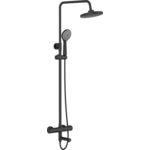 Душевая система Orange Thermo с термостатом, черная (T02S3-911b)