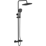 Душевая система Orange Thermo с термостатом, черная (T02S4-912b)