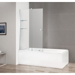 Шторка для ванны Cezares Stream VFS-11 90х150 прозрачная, хром (STREAM-VFS-11-90/150-C-Cr)