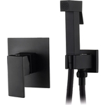 Смеситель для душа Kaiser Sonat встраиваемый, с гигиенической лейкой, черный матовый (34377-2)