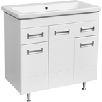 Тумба под раковину Stella Polar Фиора 80 два ящика, белая (SP-00000213)