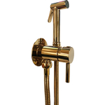 Смеситель для душа Paffoni Tweet Round с гигиенической лейкой, золото (8020913559756)