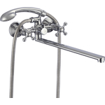 Смеситель для ванны Milardo Duplex универсальный с душем, хром (DUPSBL2M10)