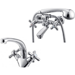 Набор смесителей Kaiser Carlson для раковины, ванны, душевой гарнитур, хром