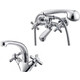 Набор смесителей Kaiser Carlson для раковины, ванны, душевой гарнитур, хром