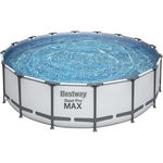 Каркасный бассейн Bestway 5612Z BW Steel Pro Max 488х122см, 19480л, фил.-насос 5678л/ч, лестница, тент