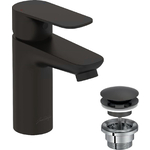 Смеситель для раковины Jacob Delafon Oscar с донным клапаном, матовый черный (E29842-BL)