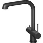 Смеситель для кухни Timo Saona с подключением к фильтру и выдвижным изливом, черный (2346/03FL)