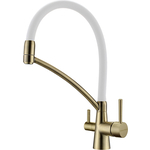 Смеситель для кухни Paulmark Siegen с гибким изливом, бронза (Si213111-BRw)