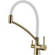 Смеситель для кухни Paulmark Siegen с гибким изливом, бронза (Si213111-BRw)