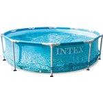 Каркасный бассейн Intex 28208 Metal Frame 305x76 см Beachside 4485 л, фил.-насос 1250 л/ч