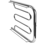 Полотенцесушитель водяной Indigo Standart 60x60 хром, с полкой (FSW60-60P)