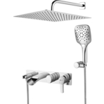 Душевая система Lemark Atlantiss каскадный излив, лейка 3 режима, хром (LM3225C)