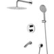 Душевая система Lemark Yeti с изливом, лейка 3 режима, хром (LM7822C)